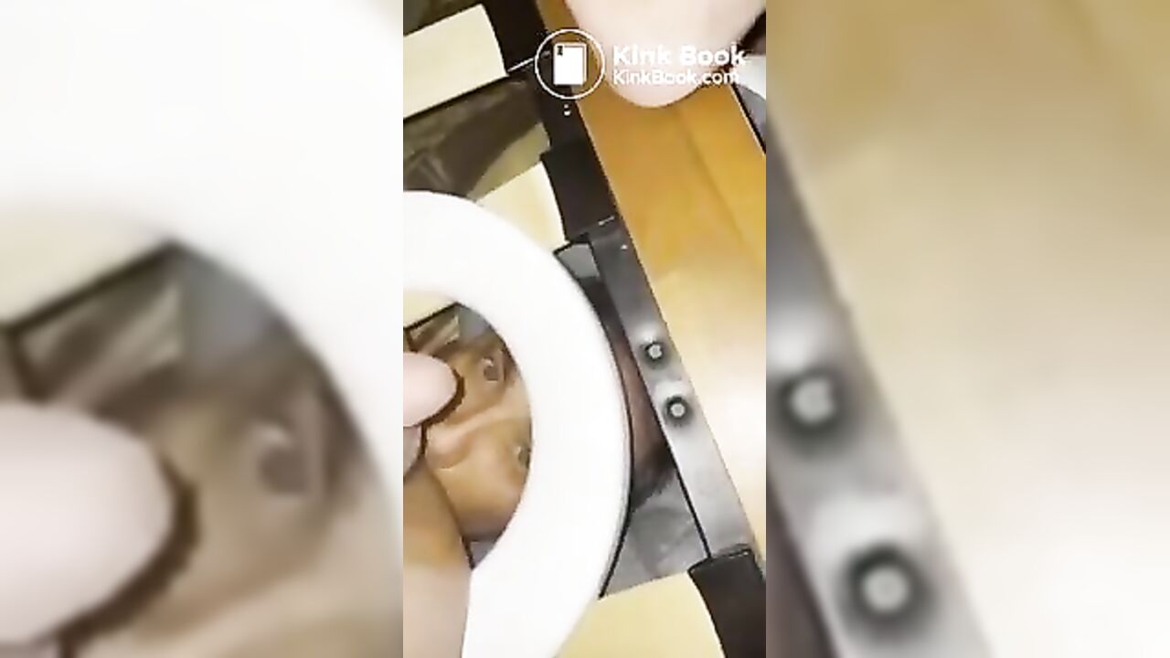 Asian pig gets her scat filled and eaten out