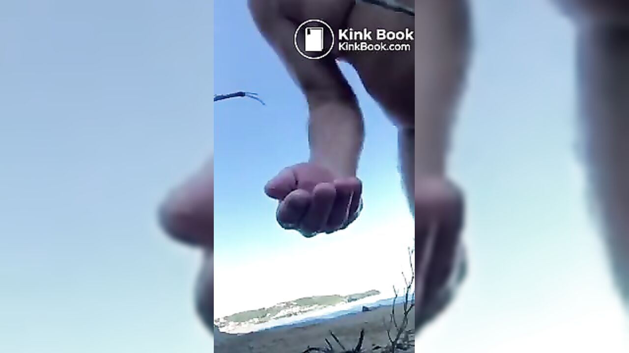 Greek dude savors tiny turd on his own besch in Amsterdam scat porn