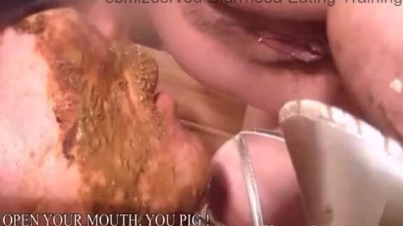 German chick gets taught how to eat a juicy mess - Diarrhoea Training