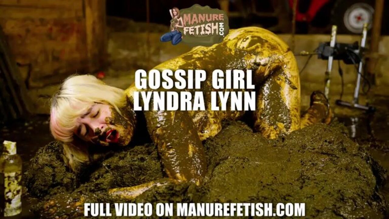 Lyndra Lynn, the dirty scat girl, gets fucked hard in cowshit