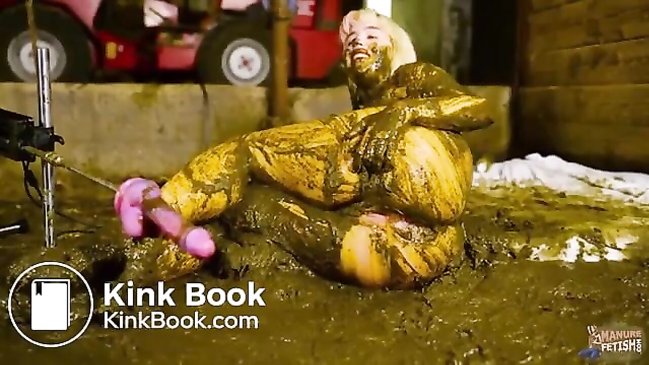 Lyndra Lynn, the dirty scat girl, gets fucked hard in cowshit