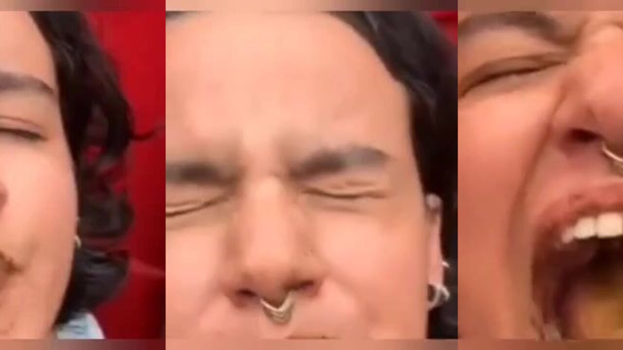 Slave worships portapotty turds and eats them up