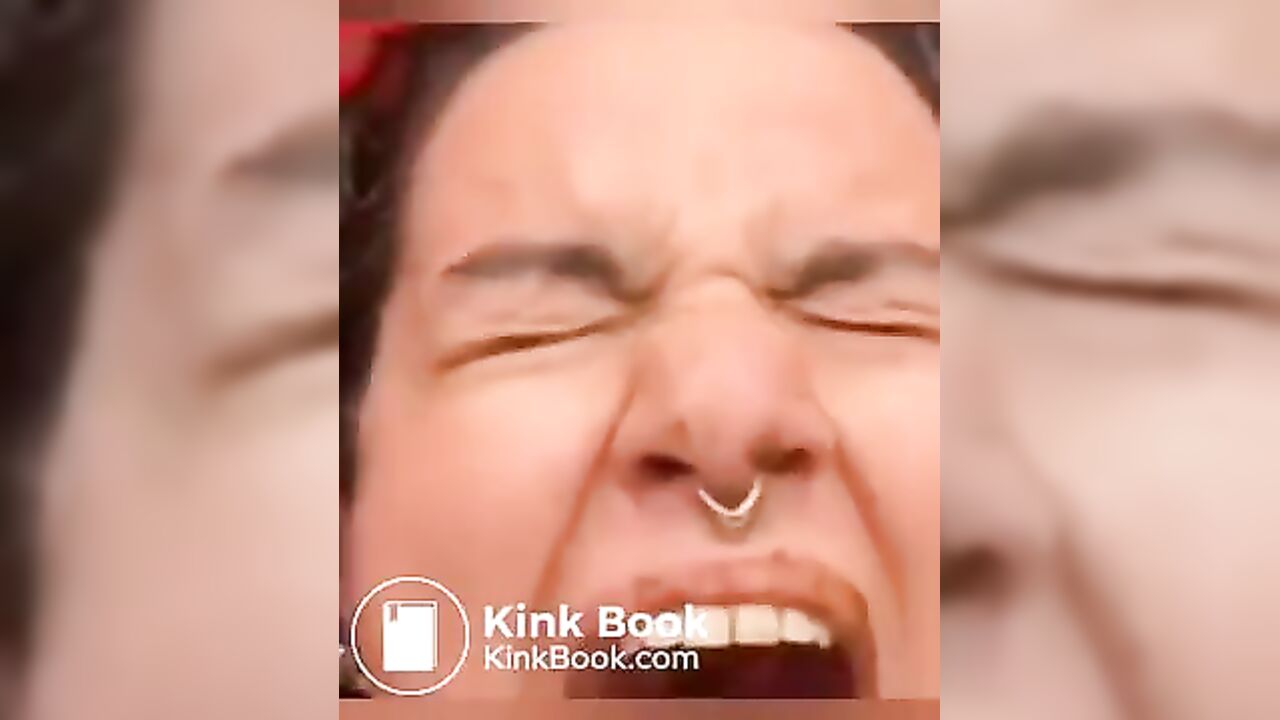 Slave worships portapotty turds and eats them up