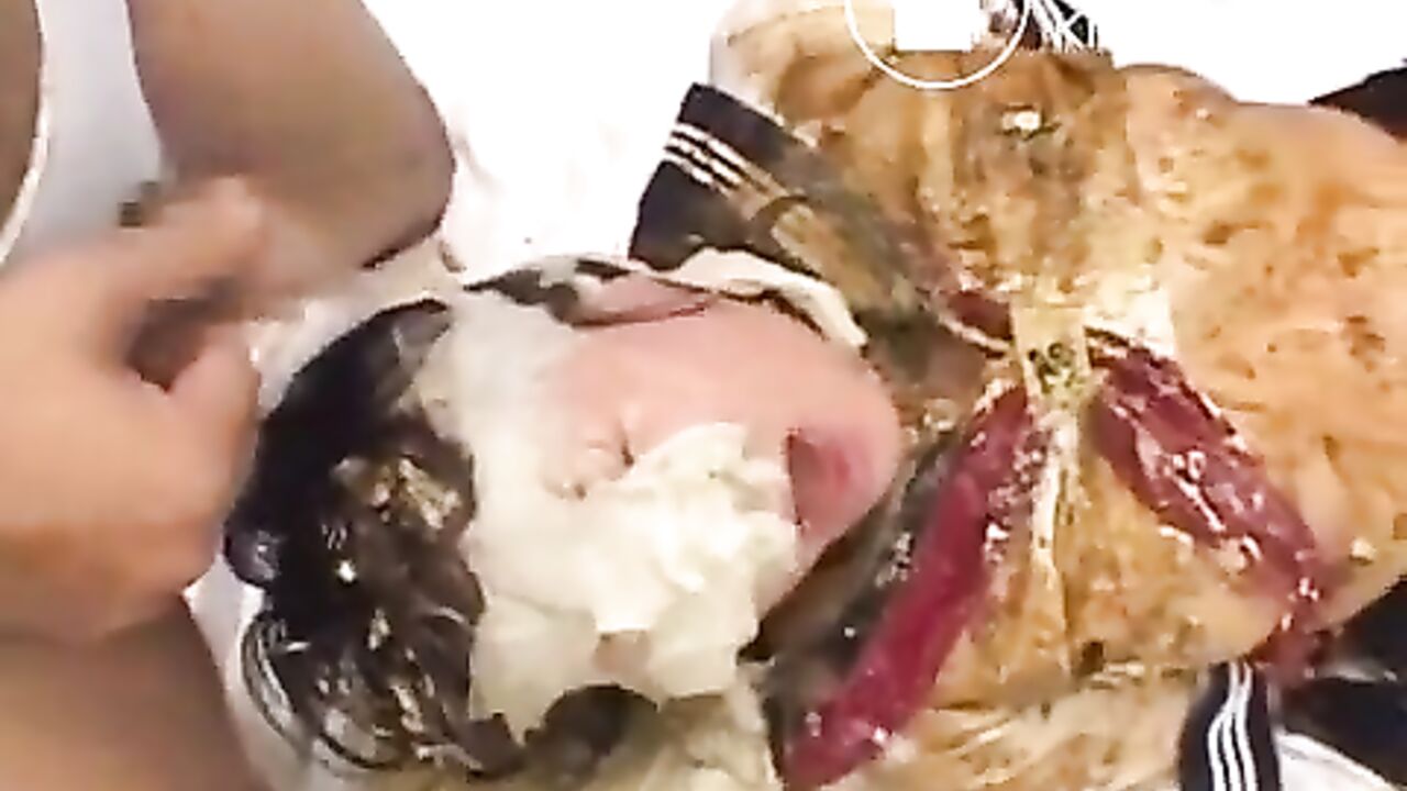 Watch this filthy Japanese slut get her scat pounded hard in a wild video