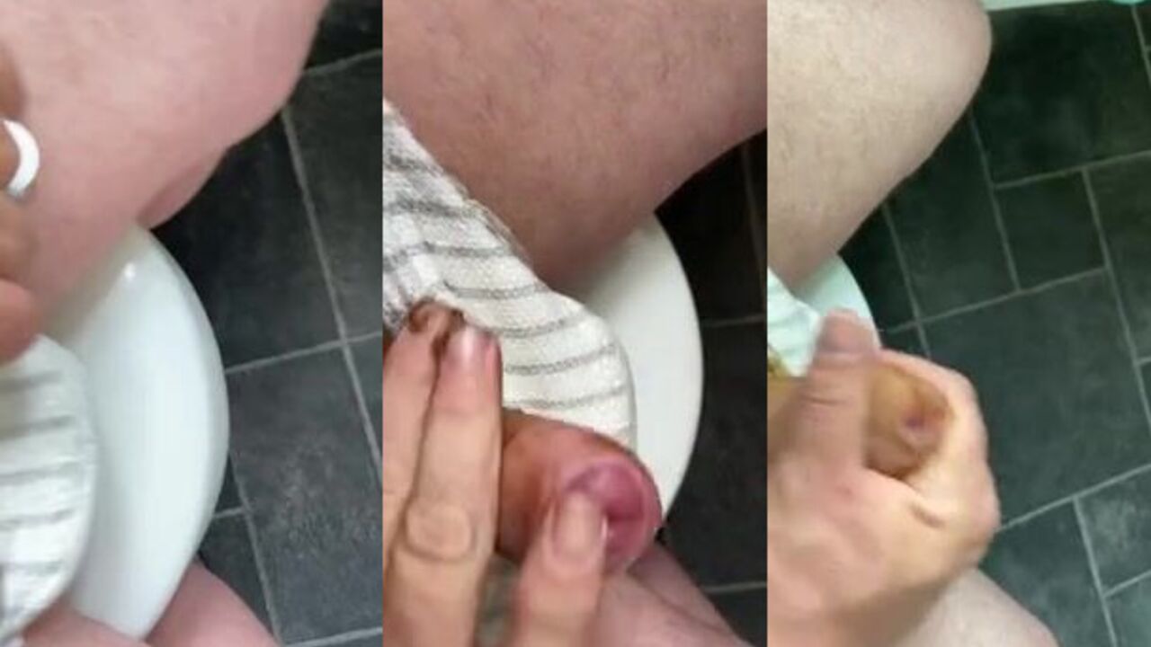 Dirty diaper filled with hot jizz