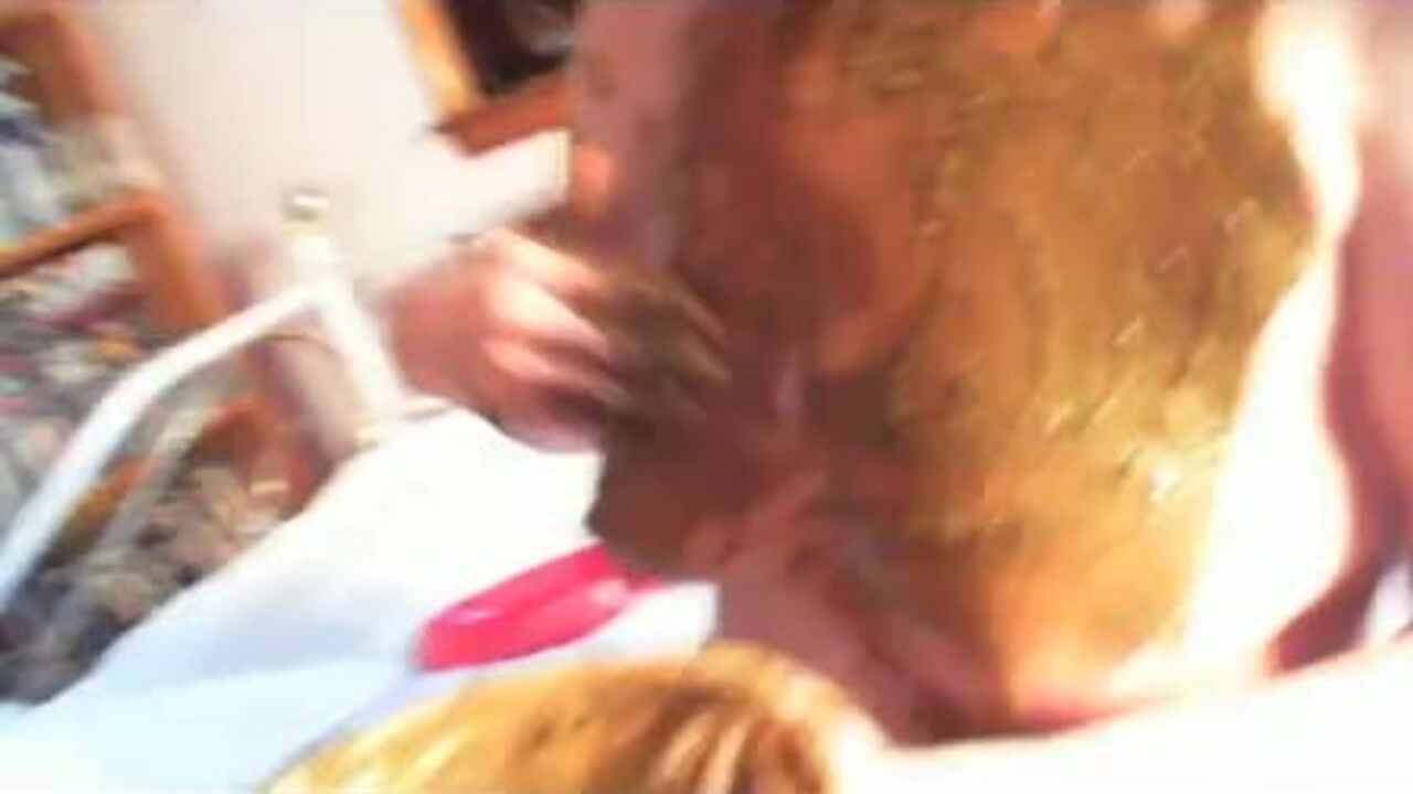 Watch this kinky mature wife get her filthy ass eaten and smeared with scat