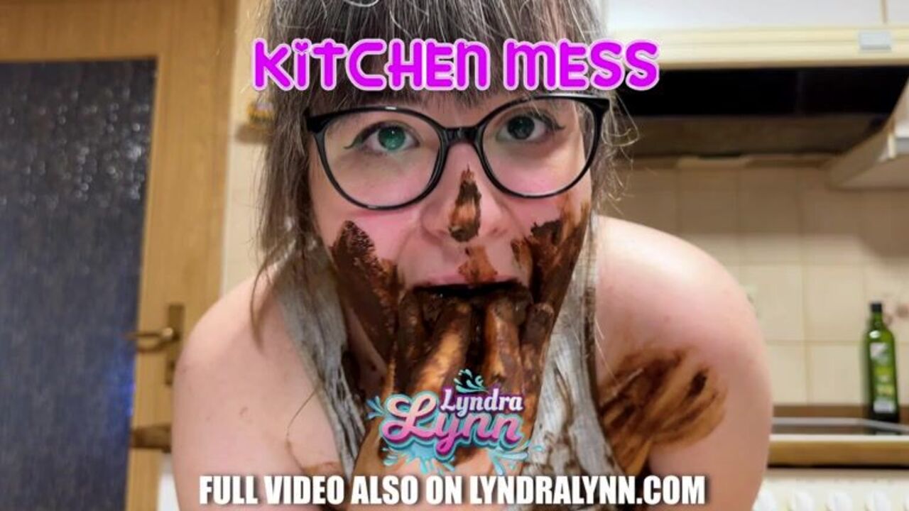 Kitchen Mess: A wild and dirty scat porn show featuring scat slaves getting their butts dirty in the kitchen