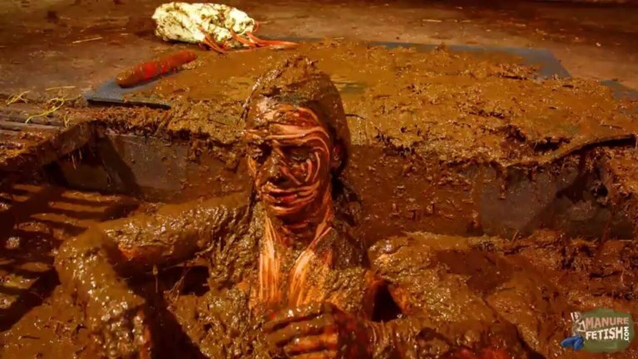 Betty indulges in a steamy scat fun in the manure channel