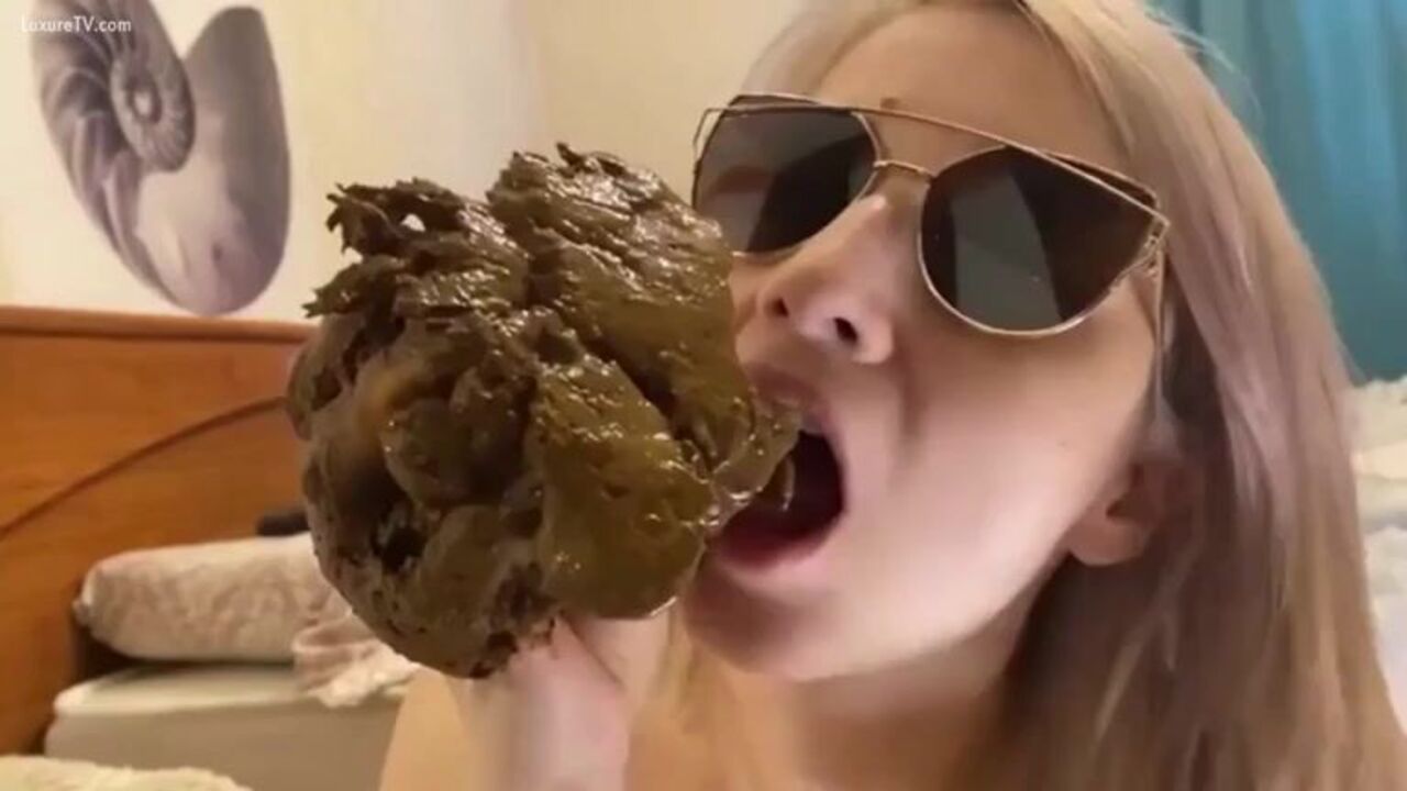 Watch this kinky scat porn video of a poop girl getting her scat wet and wild