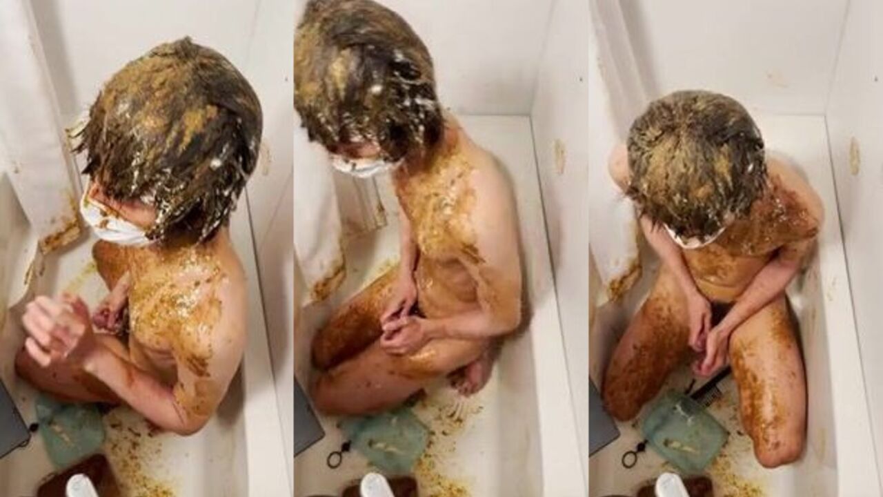 Watch Part 4 of this Asian stud's second scat video with enema and puking action