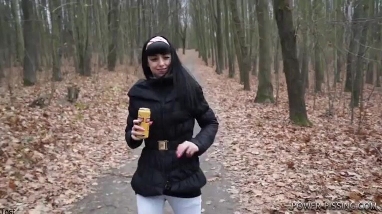 Watch these filthy forest babes scat & pee in wild abandon