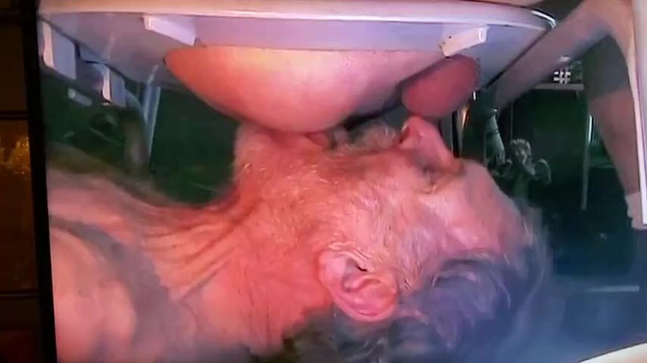 Watch this filthy old man devour the filthiest turds in town