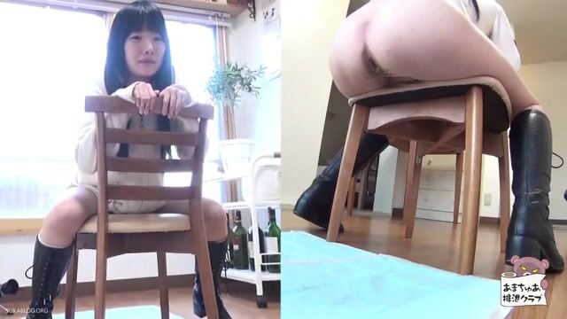 Two Japanese girls shitting