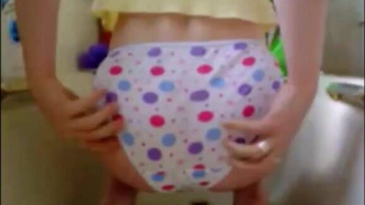 Watch this slut get down and dirty with her panties