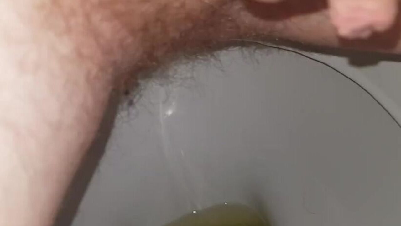 Almost got it, but almost made it to the toilet!