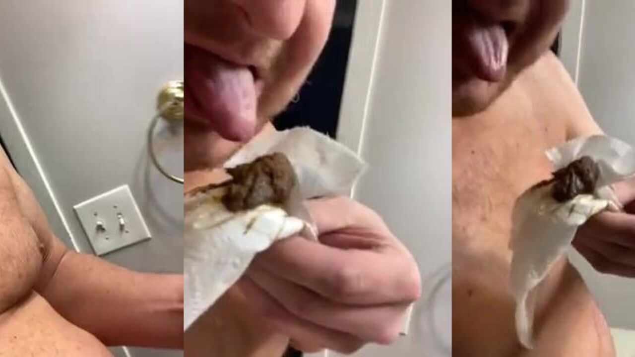 This slutty babe begs for more in her filthy scat video