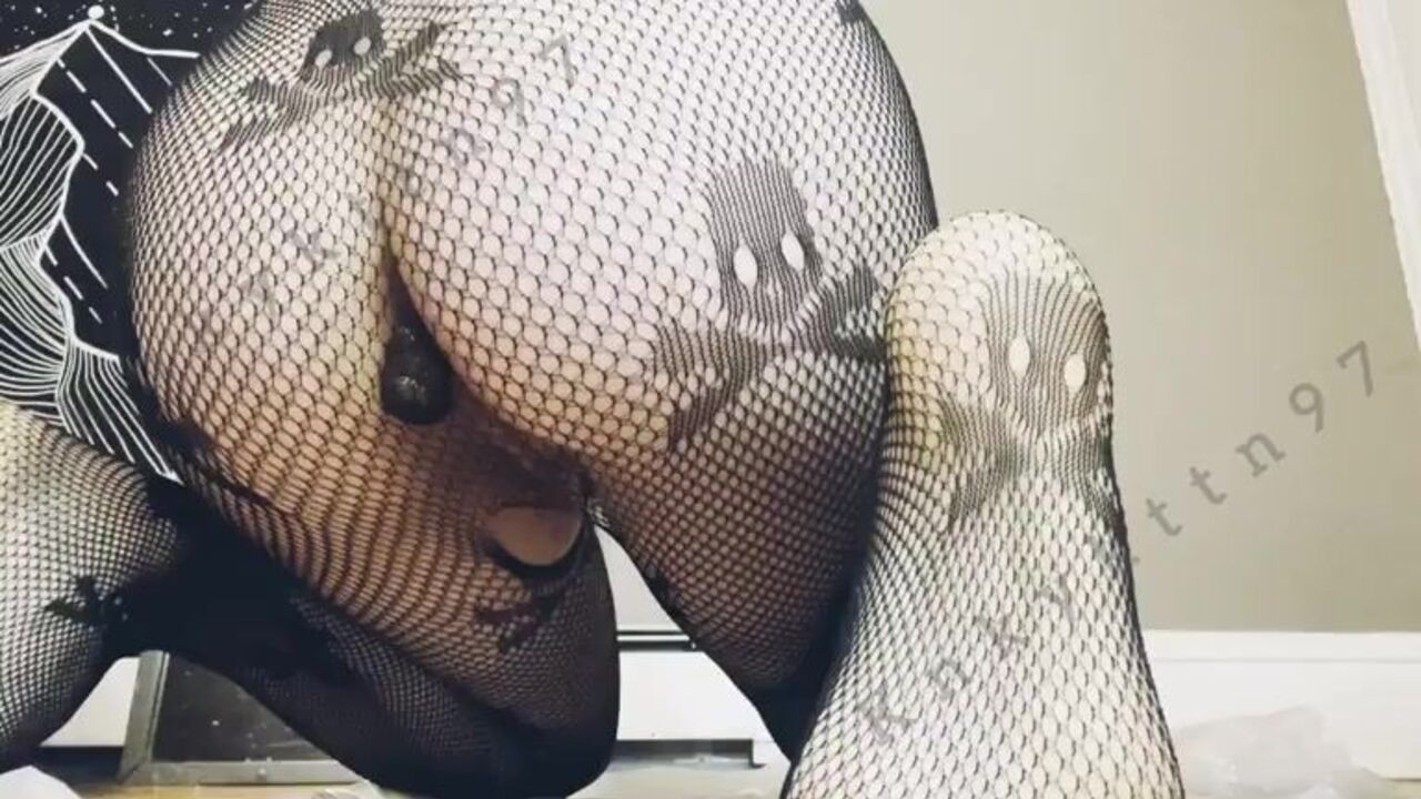Watch this filthy slave scat in fishnets while getting drenched in her own pee