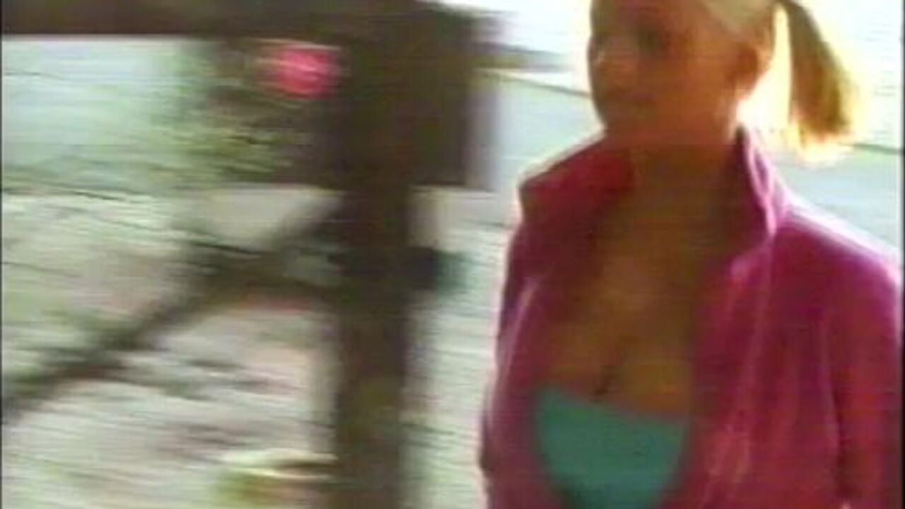 Blonde German girl gets off with her panty collection in scat video