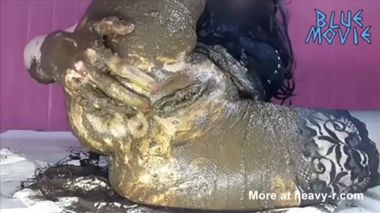 Pushing out of her asshole, slutty slut, Scat Slag gets a messy surprise