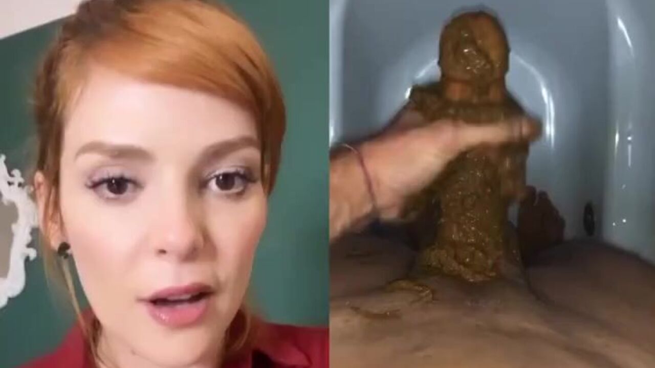 Redhead's Poop Scat Porn - A Steamy Handjob with a Cumshot