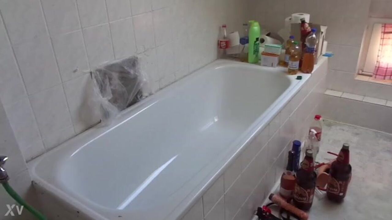 Andrea, the kinky blonde, goes wild in her sau scat porn video