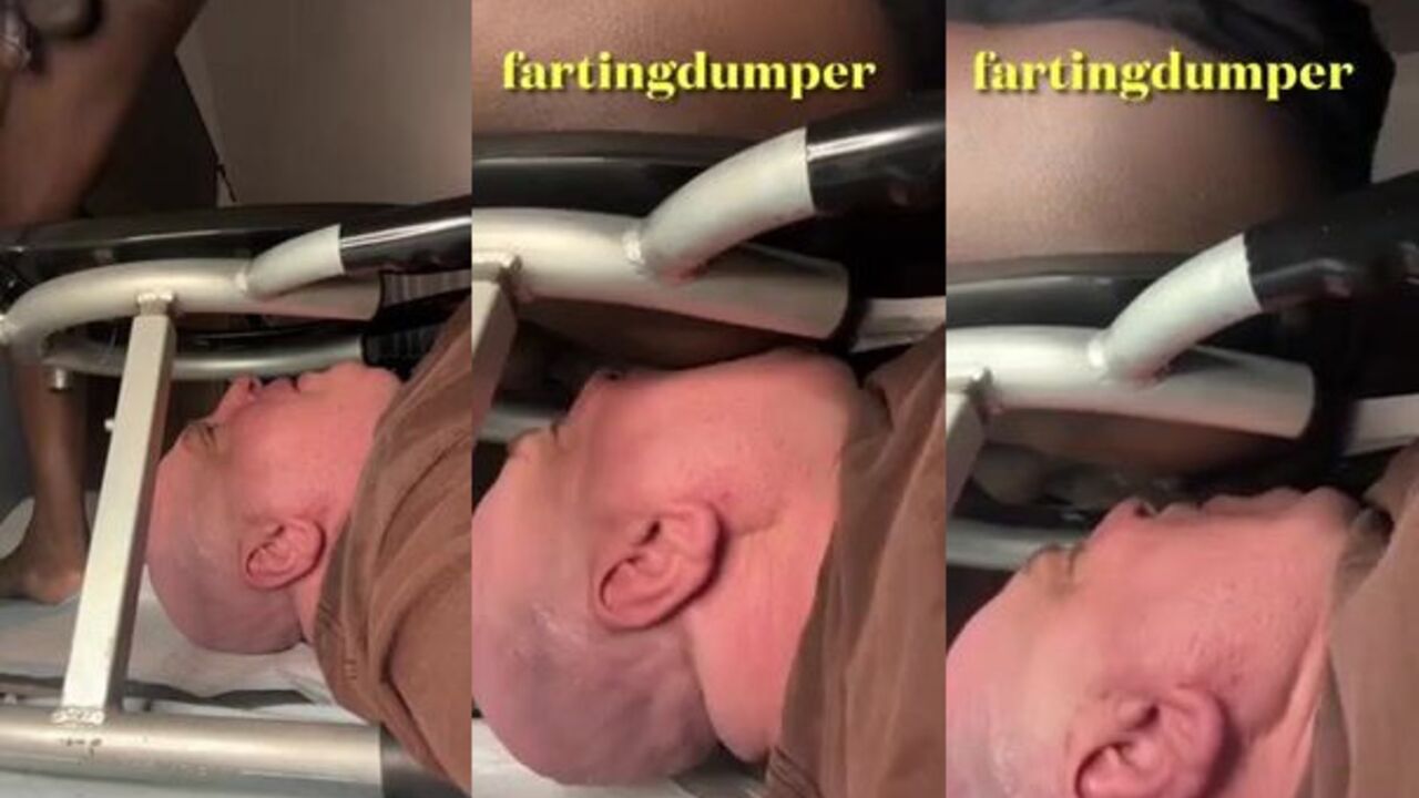 I can't resist watching him gag on my stinky butthole