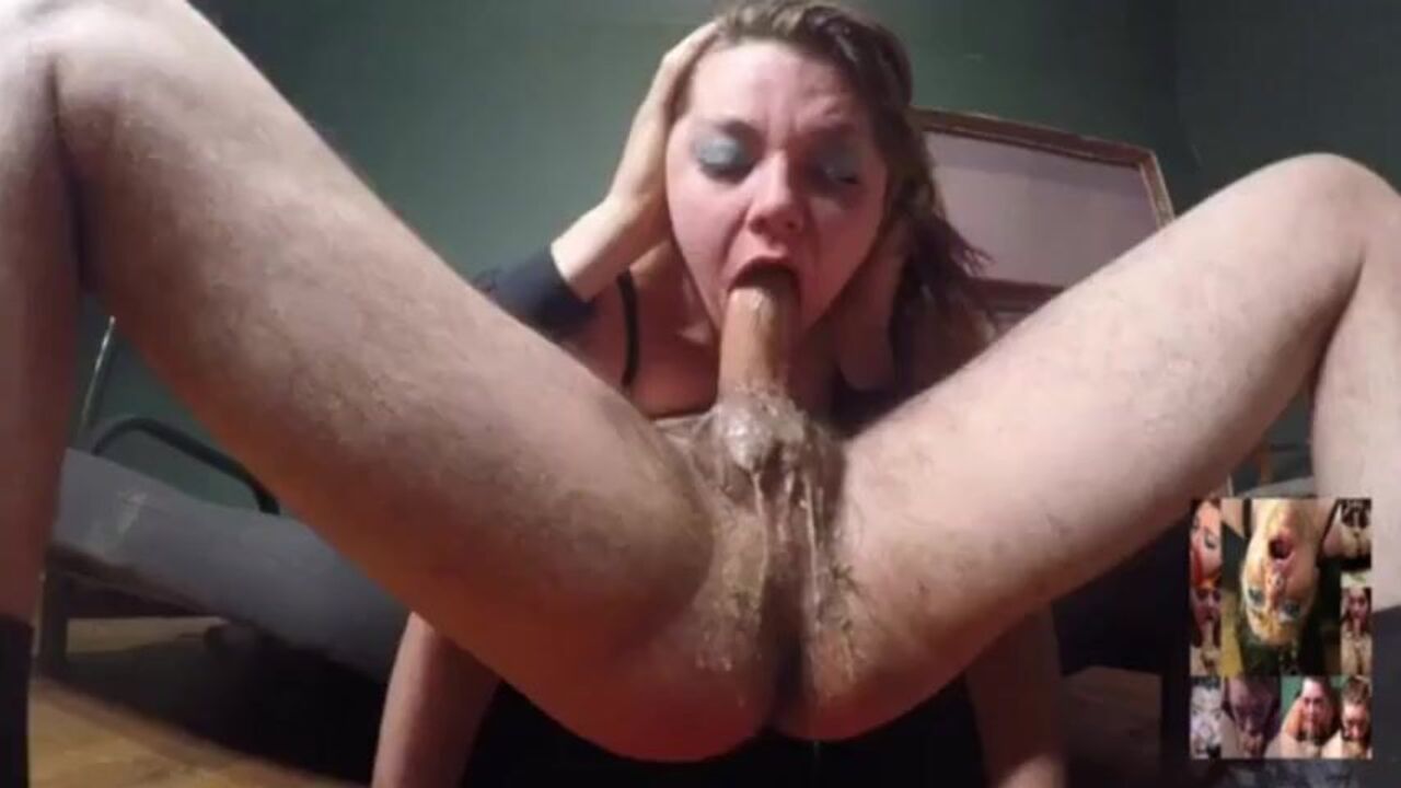 Teen scat porn to gulp down a massive cock while getting her throat drilled hard