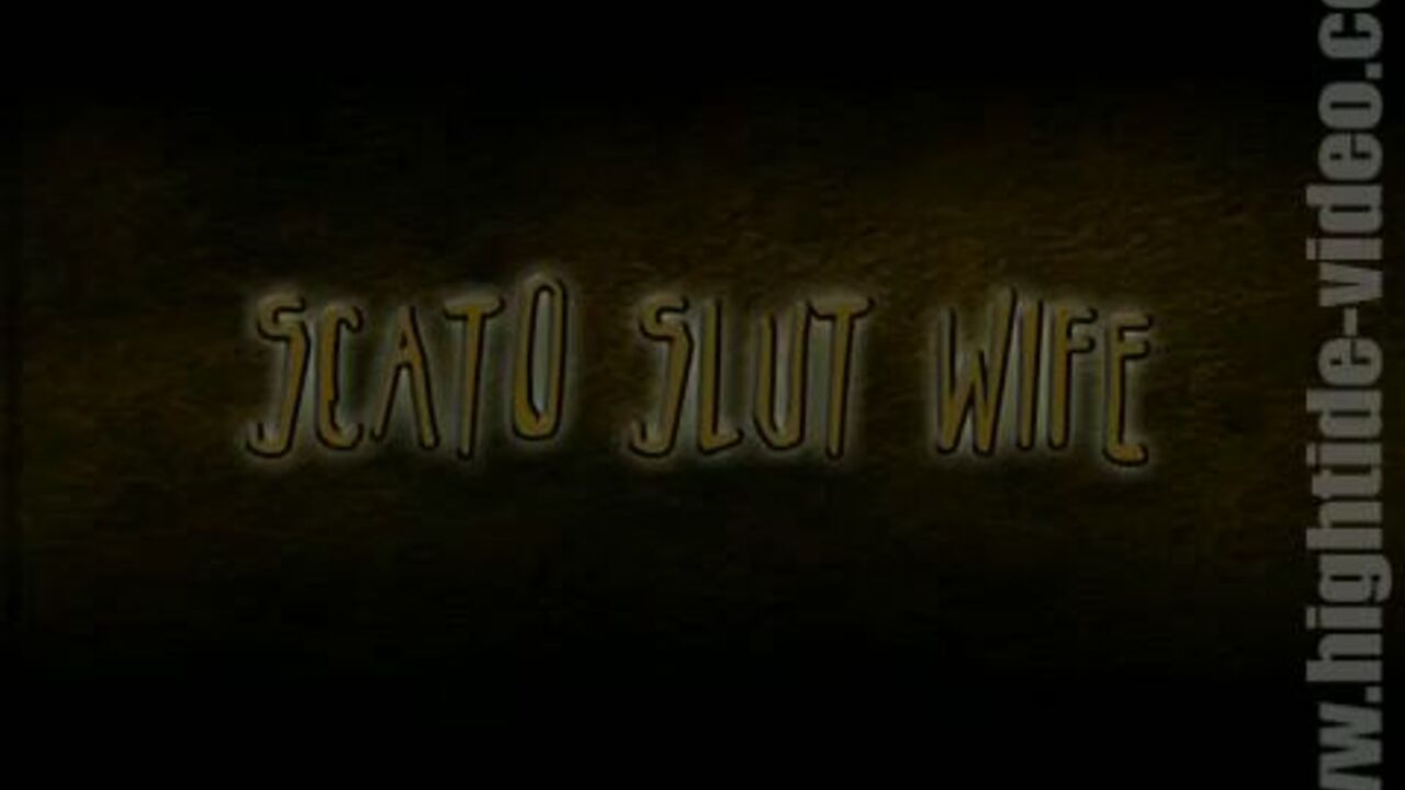 Watch this dirty slut wife get her scat filled and drenched in pooped up porn