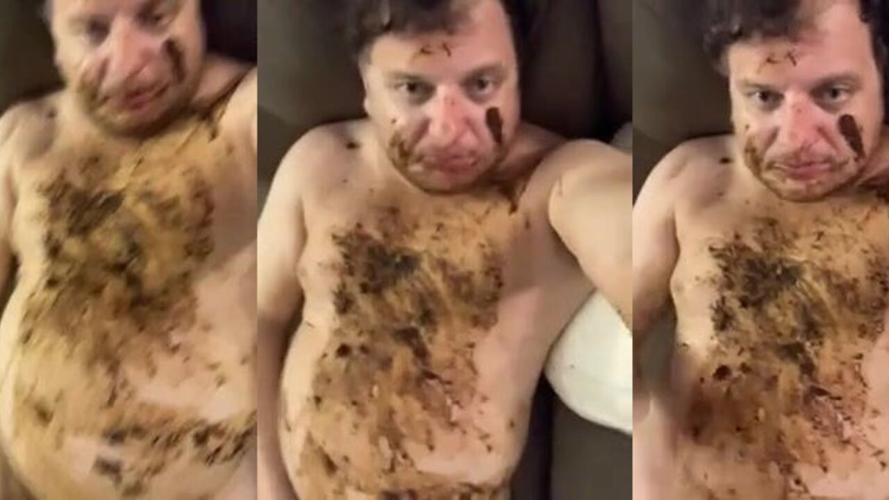 Watch this slutty scat porn addict beg for your hard cock in a desperate pleasurable way