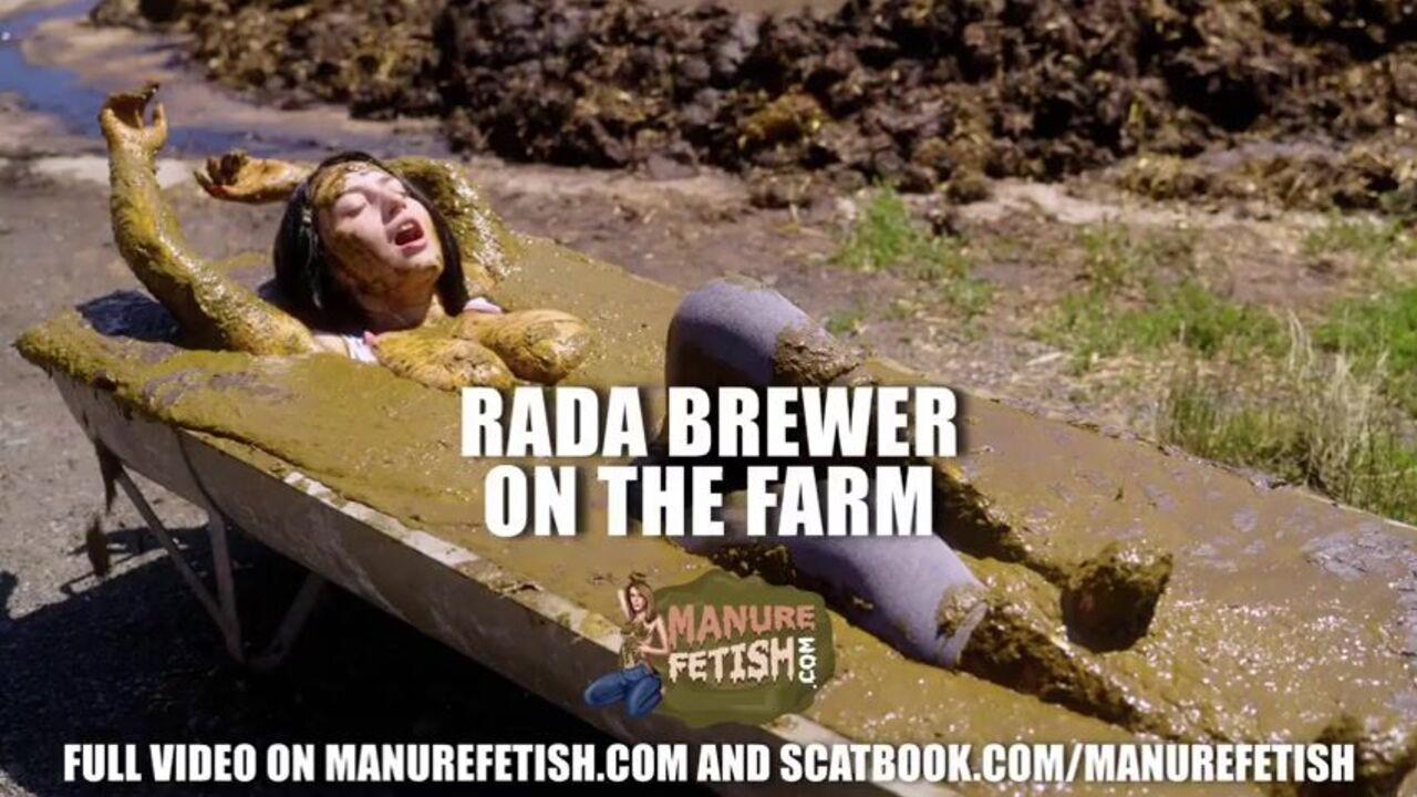 Watch Rada Brewer, the farm slut, orgasm hard while getting off in cowshit