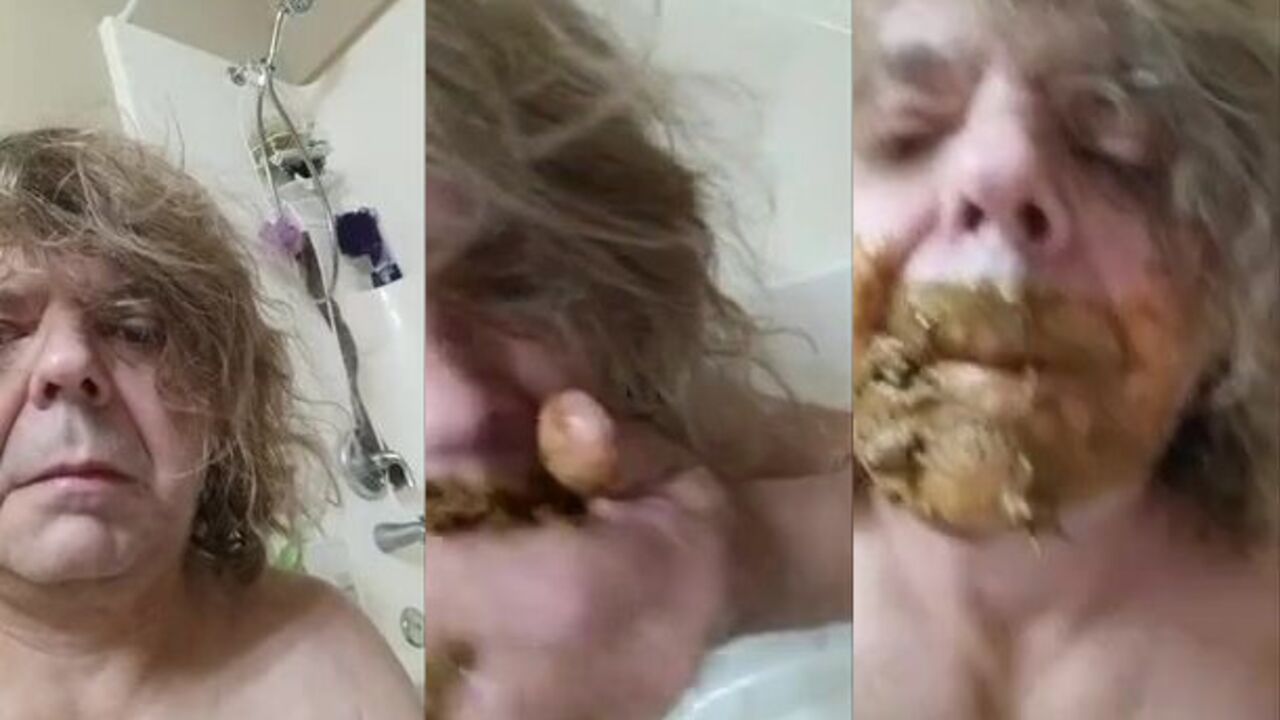 Watch this hungry slut thirst for scat and urine while getting her holes drilled