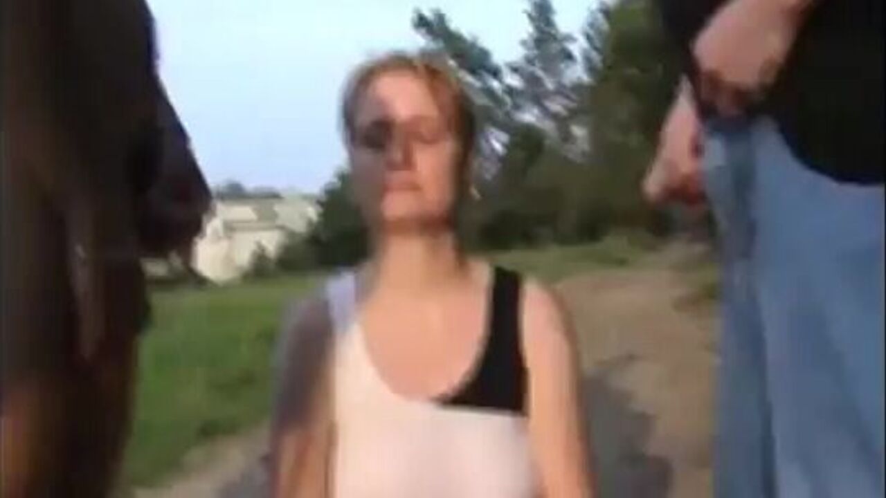 Big-titted slut takes a leak in public & drinks it all up!