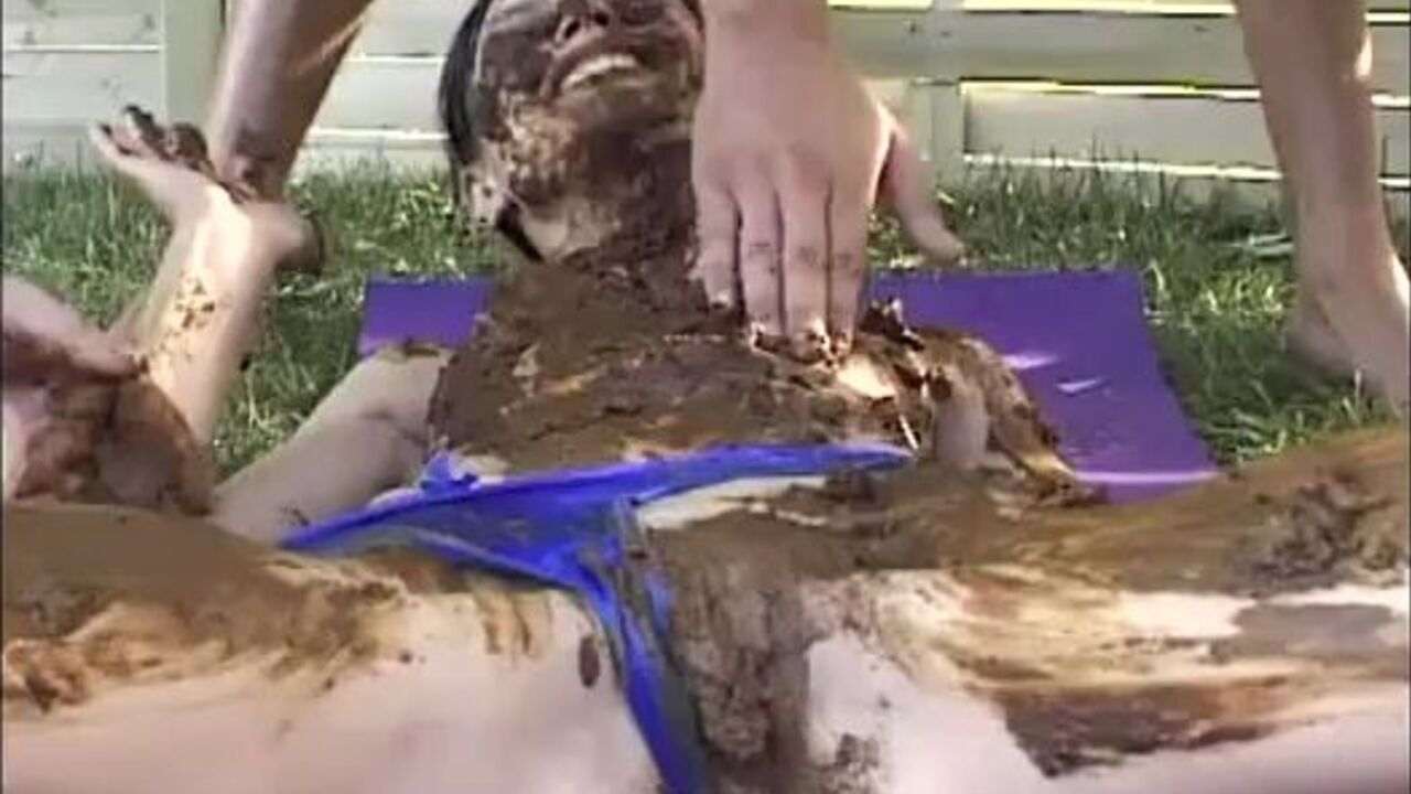 Get off to the scat fetish porn of a dirty slave girl getting her holes filled with scat and pooped out