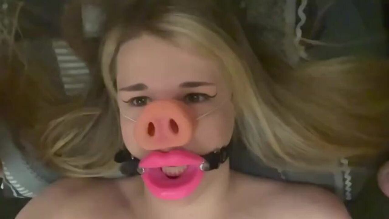 Watch this sissy pig devour the living hell out of his own excrement