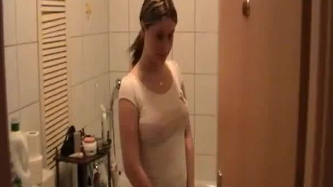 Watch this kinky scat porn video with a filthy slave getting standing and shitting