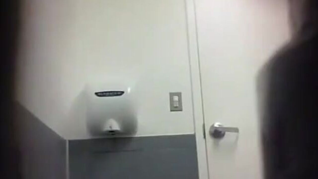 Watch these kinky voyeurs spy on each other's changing rooms and toilets