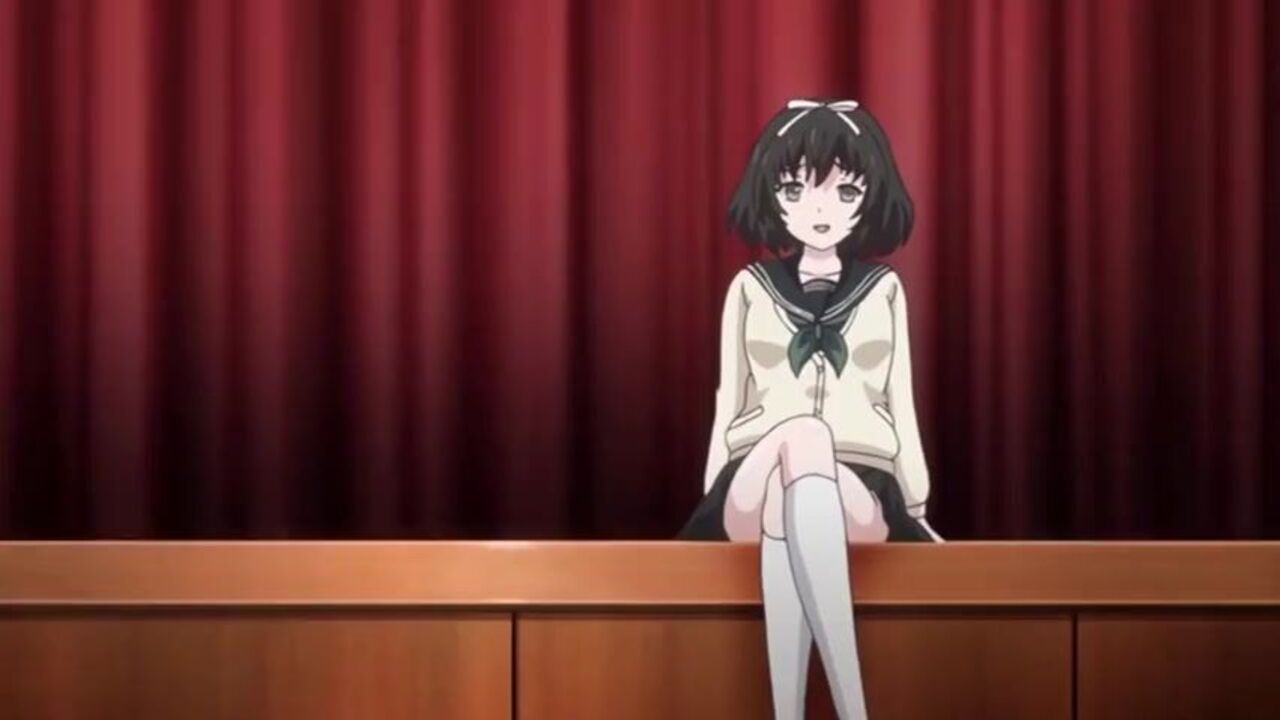 Big-titted anime chick makes man cum with her scat fetish