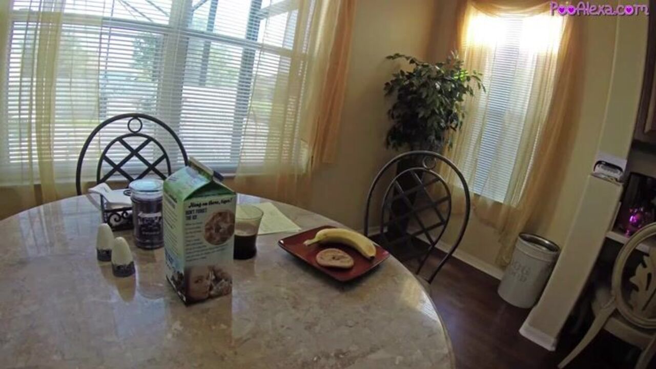 Full Breakfast Plate - Pooped out Slave Gets Her Scat Pounded & Filled with Jizz