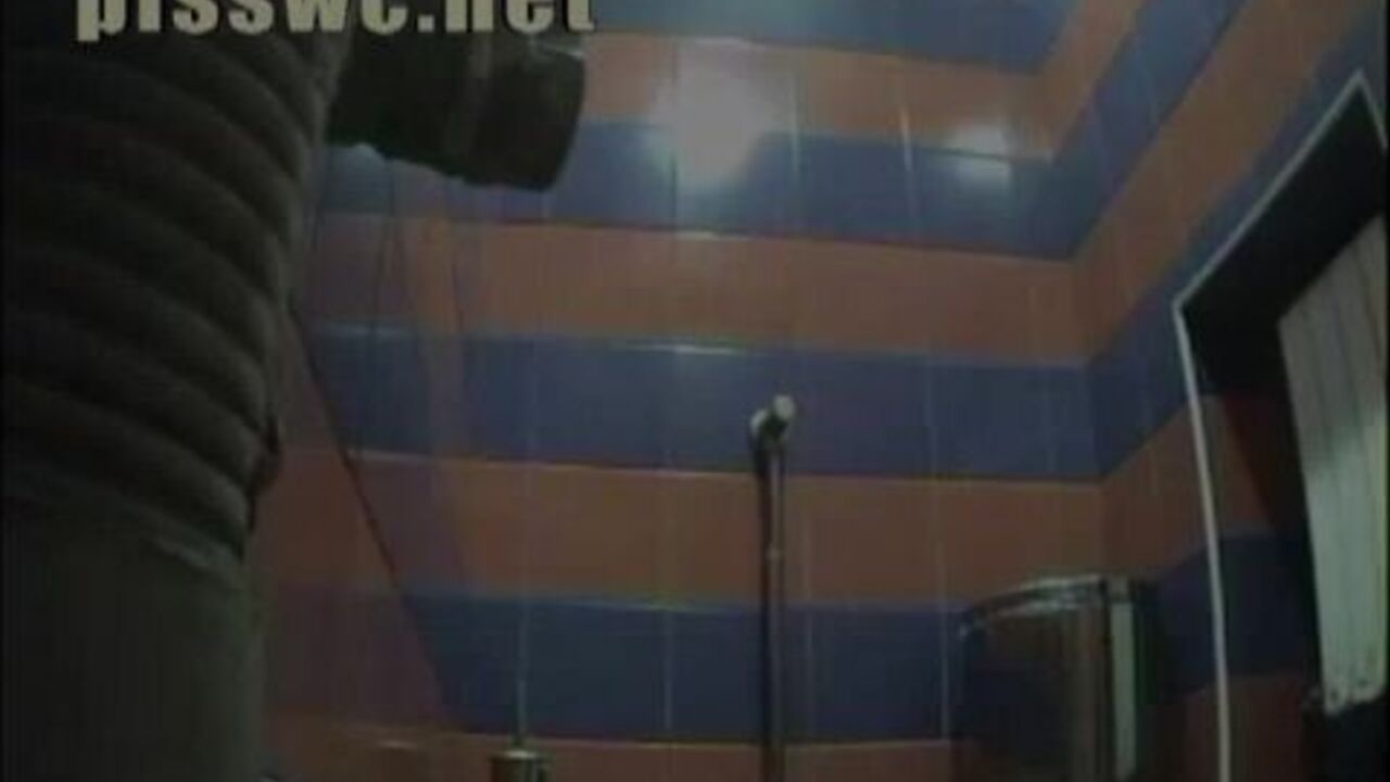 Lady's sick stomach makes her scat in a public toilet