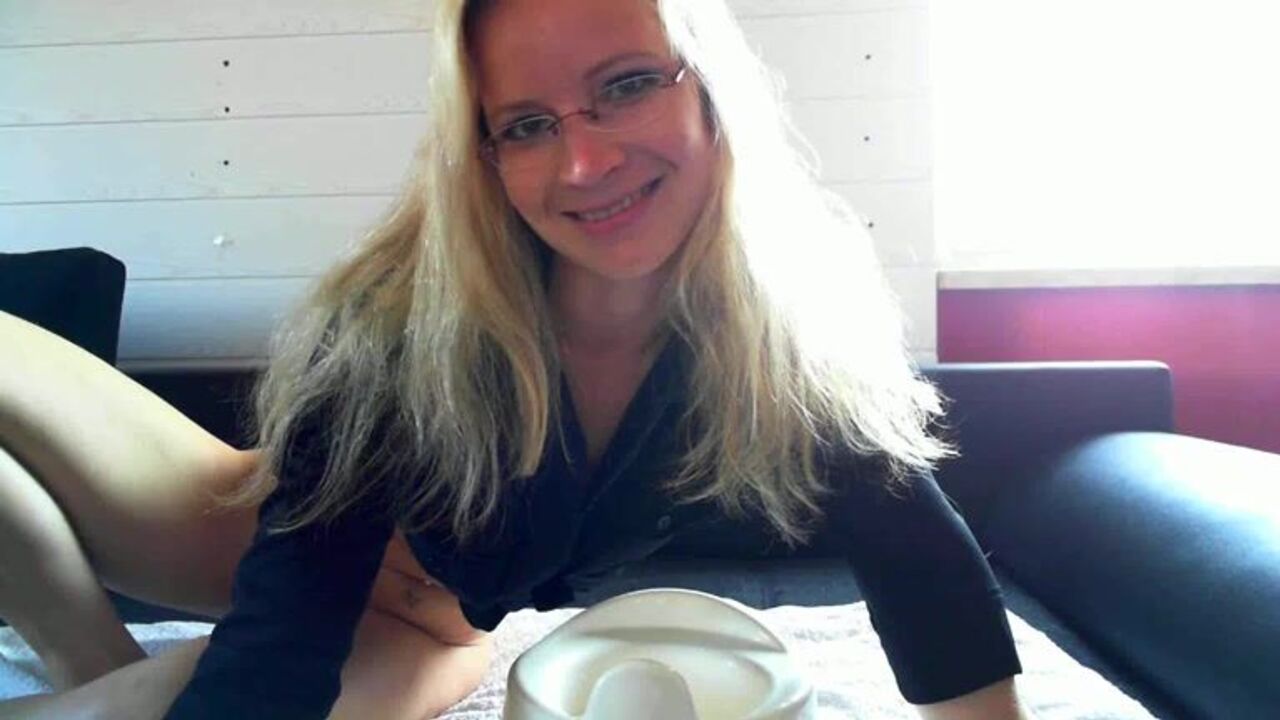 Blonde slave gets a wild ride in the potty