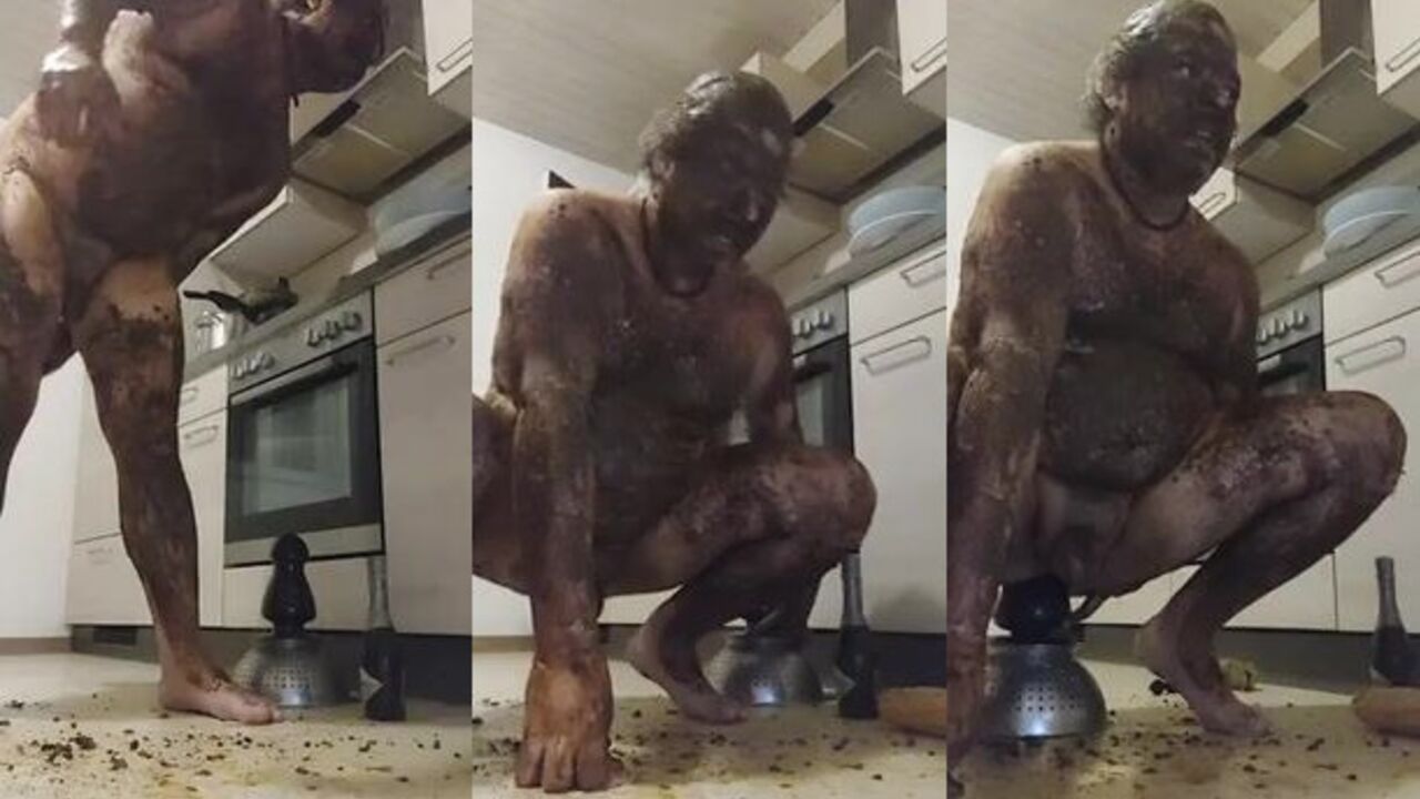 Skype with my kinky master: A wild and dirty scat session!