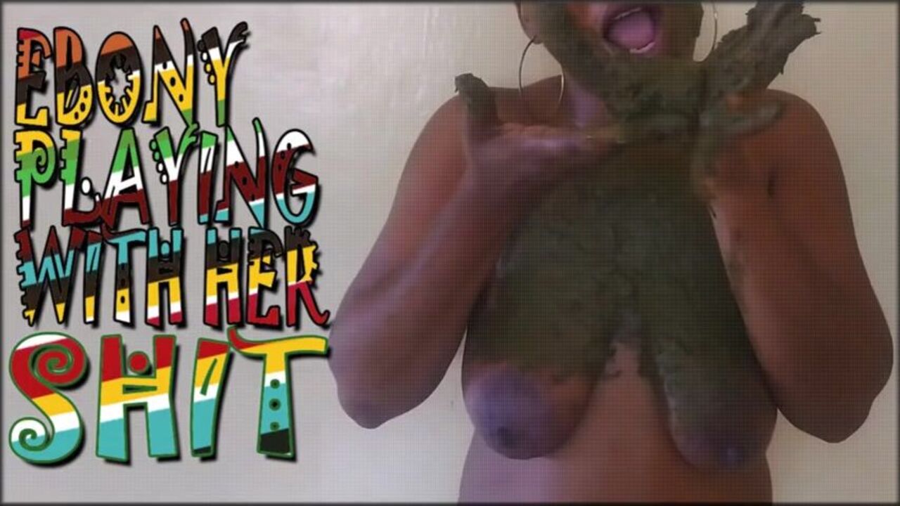 Watch this Ebony slut play with her pussy and get a taste of her own filthy filth