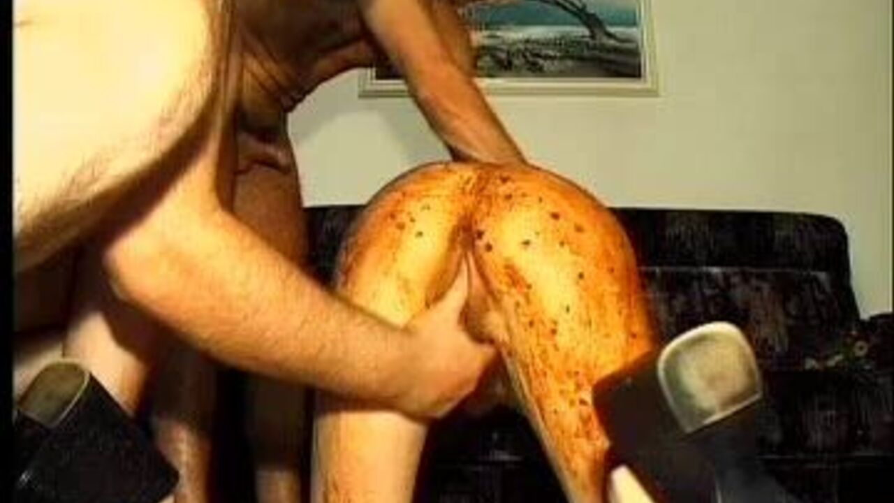 Ramona, the filthy scat-loving slut, gets drenched in her own load