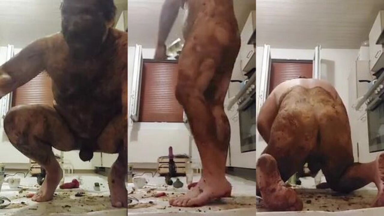 Watch me get my ass filled with objects in my scat porn video