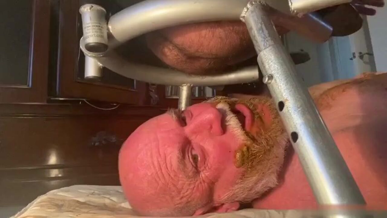 Watch this hot scat porn video of a grampa getting fed with diarrhea and shit
