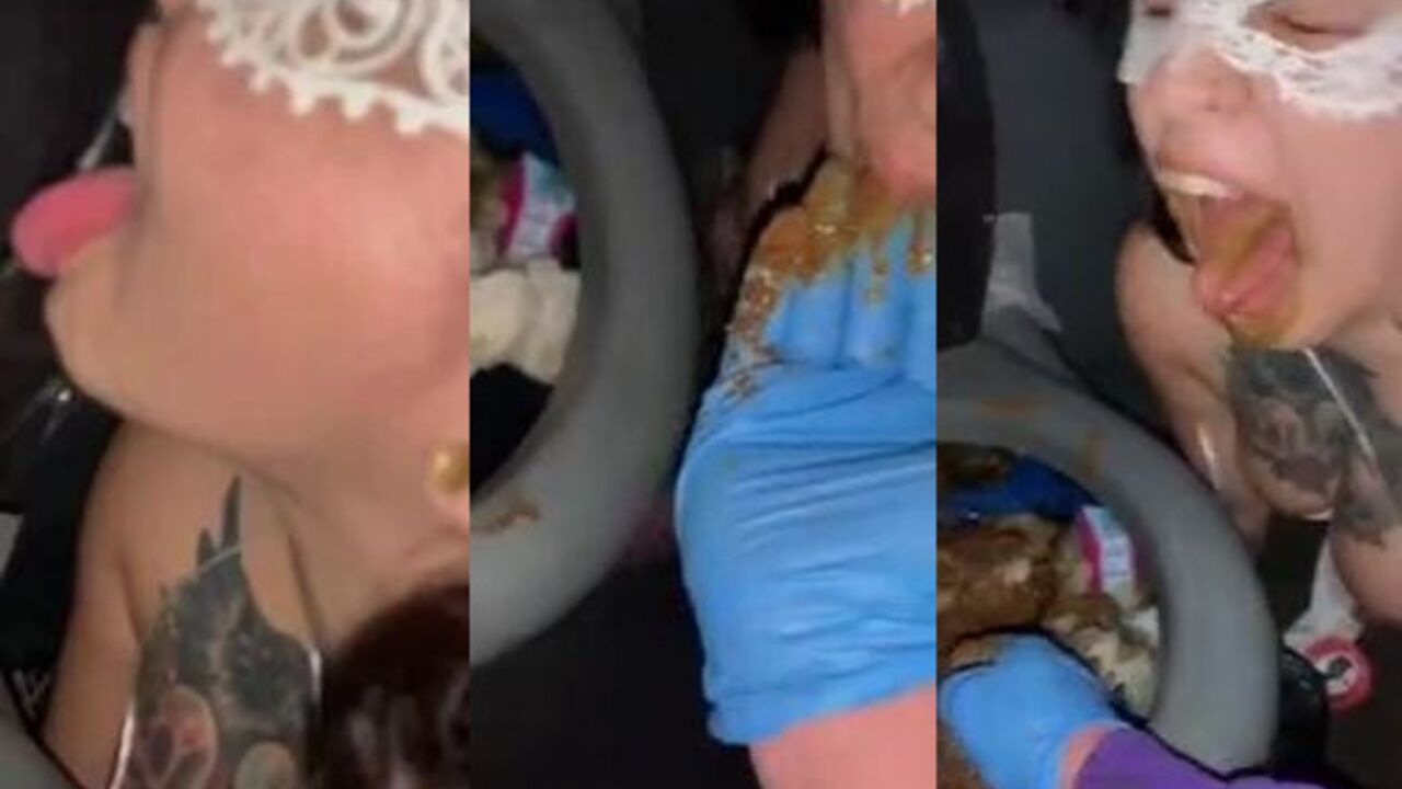 Watch this filthy porta potty scat porn as it gets cleaned, eaten, and used by multiple people