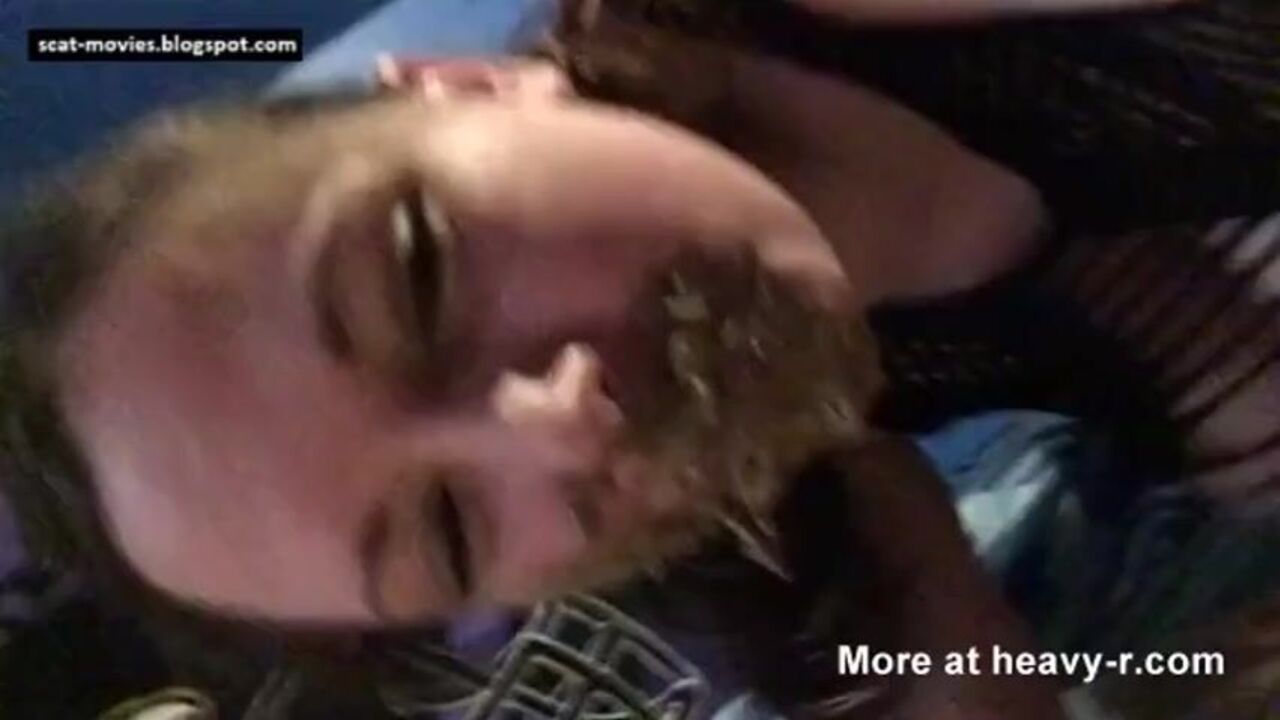 Fucking a slutty girl with a mouthful of scat and big tits