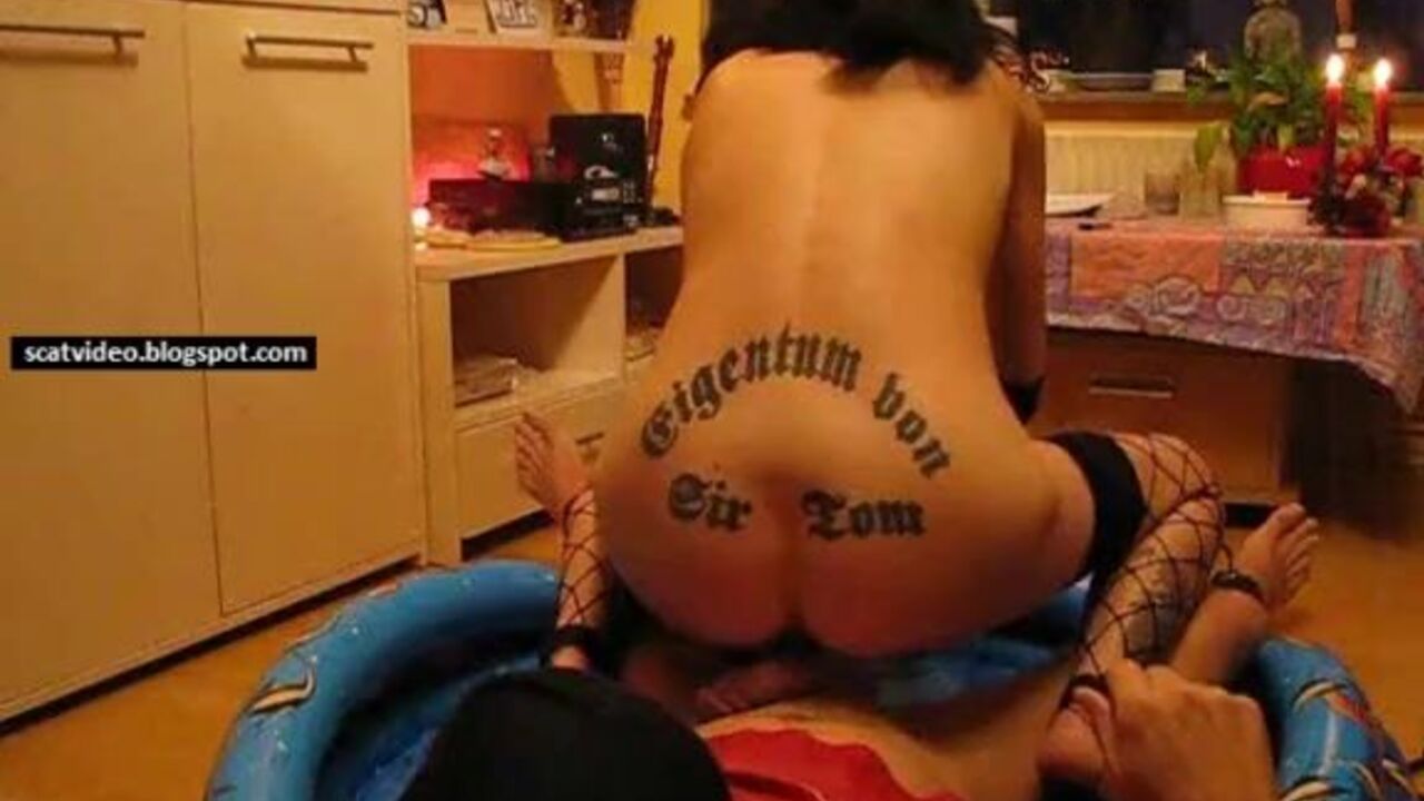 Watch this amateur couple's wild scat sex tape with a busty babe