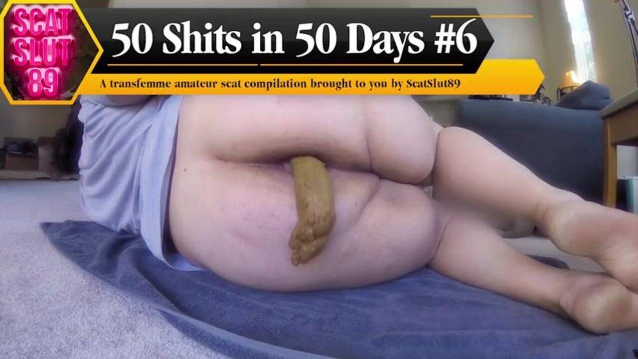 Dirty BBW ScatSlut 89 gets a messy surprise in her 50th day