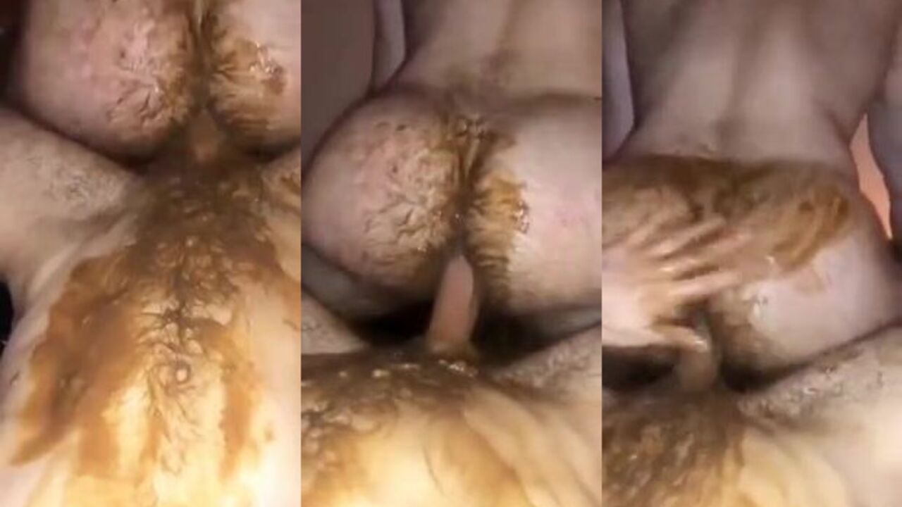 Diarrhea-loving slut takes a wild fuck with her scat